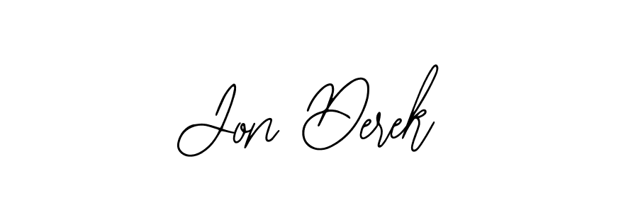 It looks lik you need a new signature style for name Jon Derek. Design unique handwritten (Bearetta-2O07w) signature with our free signature maker in just a few clicks. Jon Derek signature style 12 images and pictures png