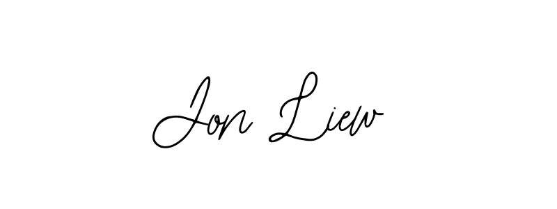 Use a signature maker to create a handwritten signature online. With this signature software, you can design (Bearetta-2O07w) your own signature for name Jon Liew. Jon Liew signature style 12 images and pictures png