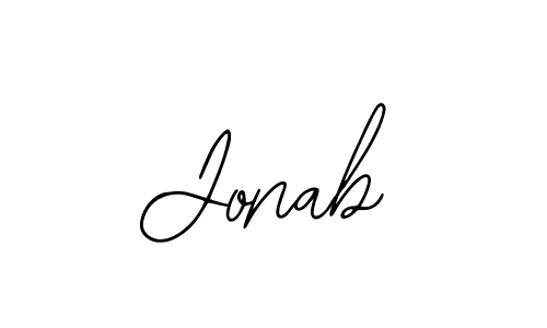 How to make Jonab name signature. Use Bearetta-2O07w style for creating short signs online. This is the latest handwritten sign. Jonab signature style 12 images and pictures png