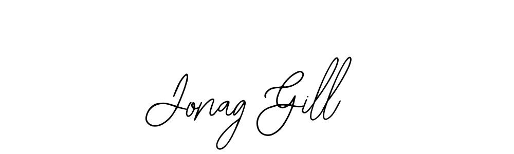 Make a short Jonag Gill signature style. Manage your documents anywhere anytime using Bearetta-2O07w. Create and add eSignatures, submit forms, share and send files easily. Jonag Gill signature style 12 images and pictures png