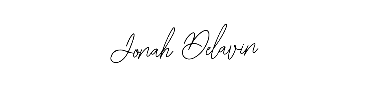 You should practise on your own different ways (Bearetta-2O07w) to write your name (Jonah Delavin) in signature. don't let someone else do it for you. Jonah Delavin signature style 12 images and pictures png