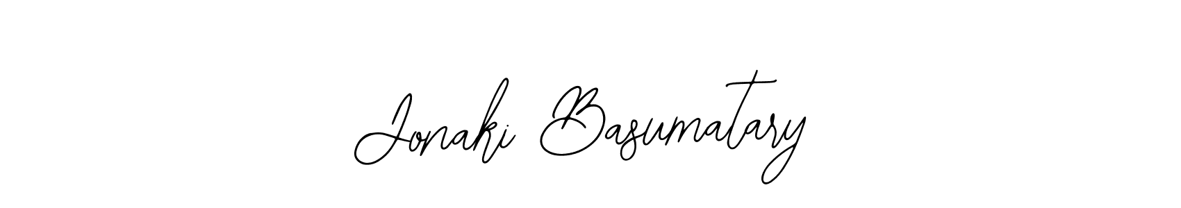Use a signature maker to create a handwritten signature online. With this signature software, you can design (Bearetta-2O07w) your own signature for name Jonaki Basumatary. Jonaki Basumatary signature style 12 images and pictures png