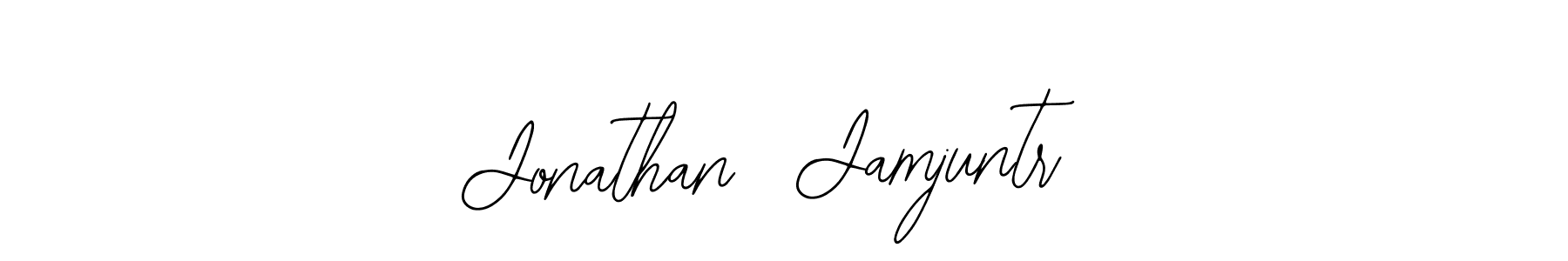 This is the best signature style for the Jonathan  Jamjuntr name. Also you like these signature font (Bearetta-2O07w). Mix name signature. Jonathan  Jamjuntr signature style 12 images and pictures png
