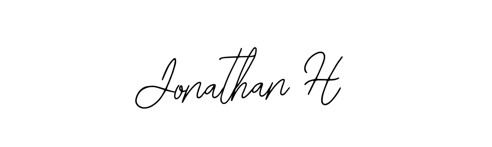 Use a signature maker to create a handwritten signature online. With this signature software, you can design (Bearetta-2O07w) your own signature for name Jonathan H. Jonathan H signature style 12 images and pictures png