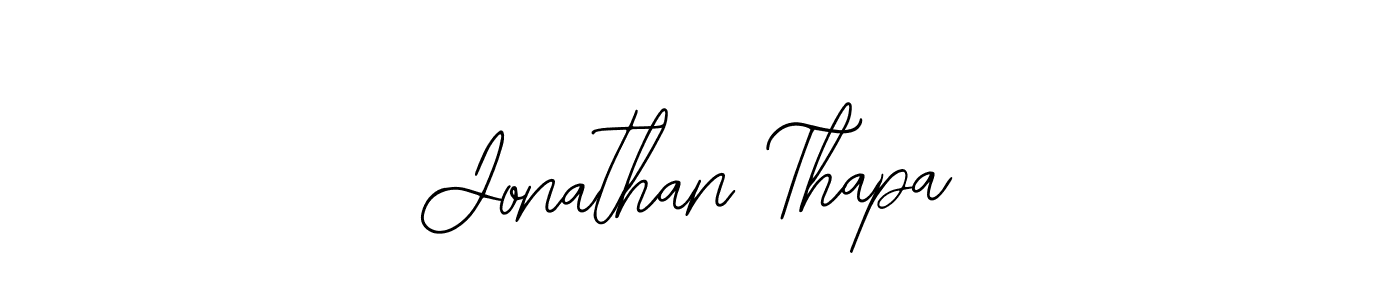 Similarly Bearetta-2O07w is the best handwritten signature design. Signature creator online .You can use it as an online autograph creator for name Jonathan Thapa. Jonathan Thapa signature style 12 images and pictures png