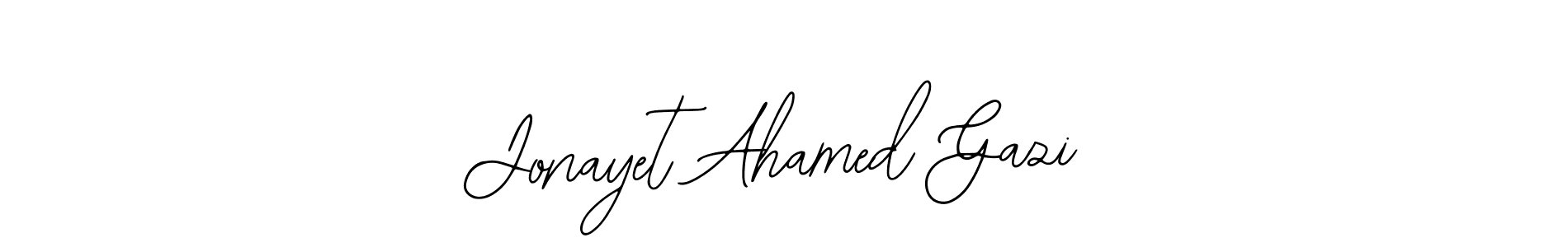 This is the best signature style for the Jonayet Ahamed Gazi name. Also you like these signature font (Bearetta-2O07w). Mix name signature. Jonayet Ahamed Gazi signature style 12 images and pictures png