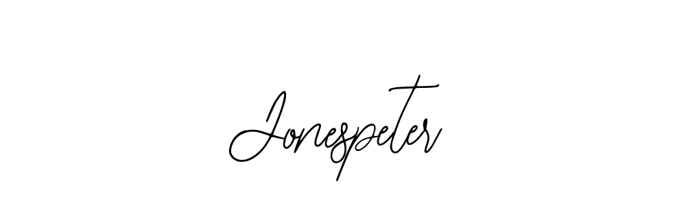 How to make Jonespeter signature? Bearetta-2O07w is a professional autograph style. Create handwritten signature for Jonespeter name. Jonespeter signature style 12 images and pictures png