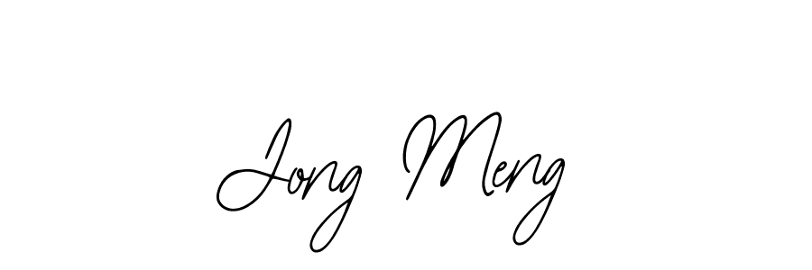 Design your own signature with our free online signature maker. With this signature software, you can create a handwritten (Bearetta-2O07w) signature for name Jong Meng. Jong Meng signature style 12 images and pictures png