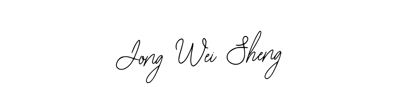 Design your own signature with our free online signature maker. With this signature software, you can create a handwritten (Bearetta-2O07w) signature for name Jong Wei Sheng. Jong Wei Sheng signature style 12 images and pictures png