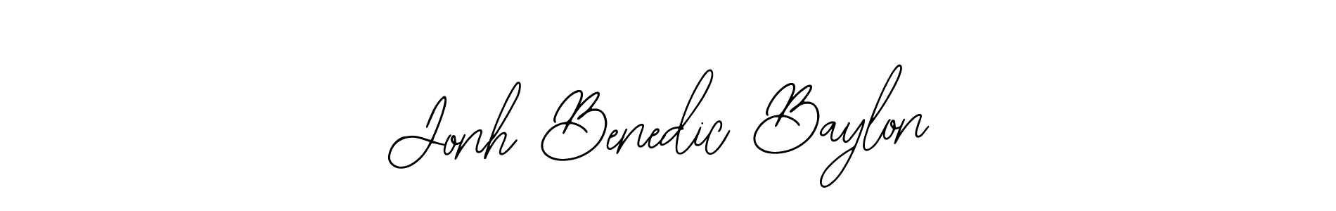It looks lik you need a new signature style for name Jonh Benedic Baylon. Design unique handwritten (Bearetta-2O07w) signature with our free signature maker in just a few clicks. Jonh Benedic Baylon signature style 12 images and pictures png