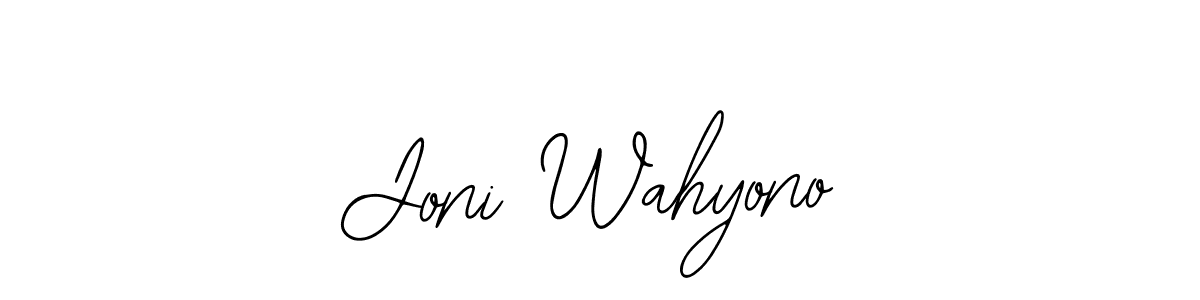 It looks lik you need a new signature style for name Joni Wahyono. Design unique handwritten (Bearetta-2O07w) signature with our free signature maker in just a few clicks. Joni Wahyono signature style 12 images and pictures png