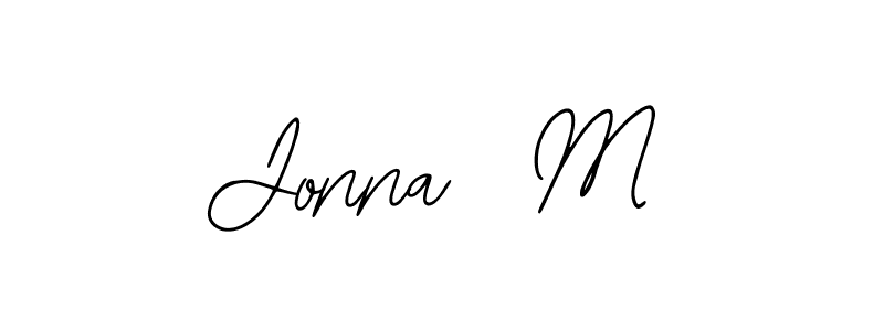 How to make Jonna  M name signature. Use Bearetta-2O07w style for creating short signs online. This is the latest handwritten sign. Jonna  M signature style 12 images and pictures png