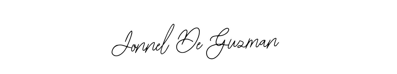 Bearetta-2O07w is a professional signature style that is perfect for those who want to add a touch of class to their signature. It is also a great choice for those who want to make their signature more unique. Get Jonnel De Guzman name to fancy signature for free. Jonnel De Guzman signature style 12 images and pictures png