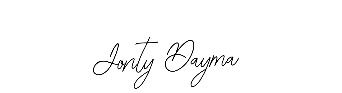How to make Jonty Dayma signature? Bearetta-2O07w is a professional autograph style. Create handwritten signature for Jonty Dayma name. Jonty Dayma signature style 12 images and pictures png