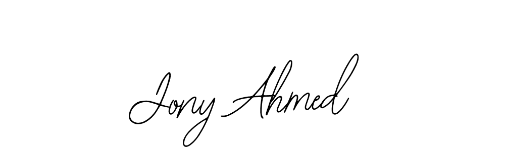 It looks lik you need a new signature style for name Jony Ahmed. Design unique handwritten (Bearetta-2O07w) signature with our free signature maker in just a few clicks. Jony Ahmed signature style 12 images and pictures png