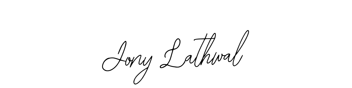 Design your own signature with our free online signature maker. With this signature software, you can create a handwritten (Bearetta-2O07w) signature for name Jony Lathwal. Jony Lathwal signature style 12 images and pictures png