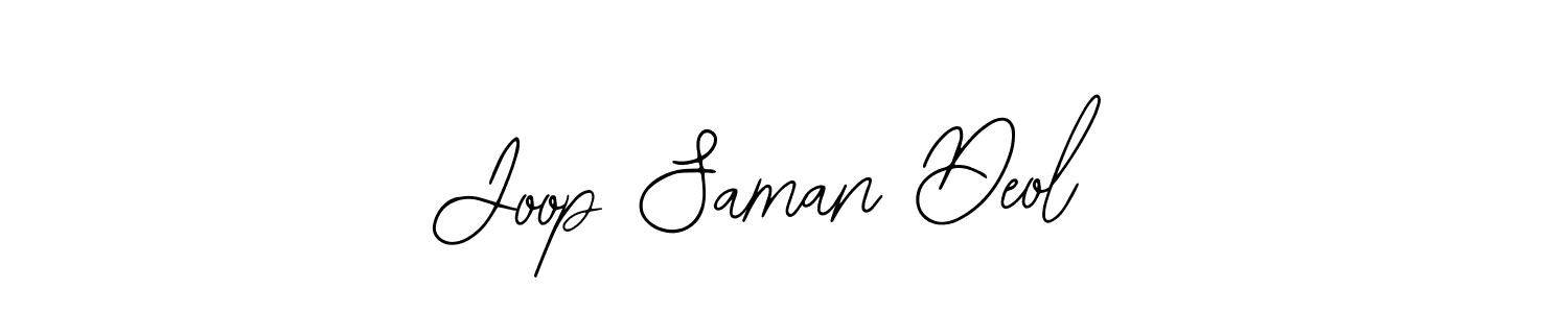 How to make Joop Saman Deol name signature. Use Bearetta-2O07w style for creating short signs online. This is the latest handwritten sign. Joop Saman Deol signature style 12 images and pictures png