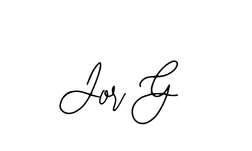 How to make Jor G signature? Bearetta-2O07w is a professional autograph style. Create handwritten signature for Jor G name. Jor G signature style 12 images and pictures png