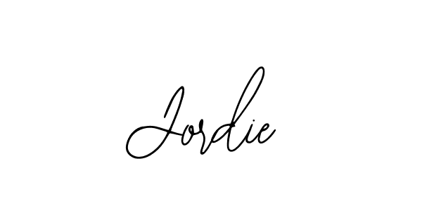 You should practise on your own different ways (Bearetta-2O07w) to write your name (Jordie) in signature. don't let someone else do it for you. Jordie signature style 12 images and pictures png