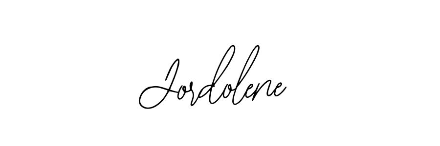 Use a signature maker to create a handwritten signature online. With this signature software, you can design (Bearetta-2O07w) your own signature for name Jordolene. Jordolene signature style 12 images and pictures png