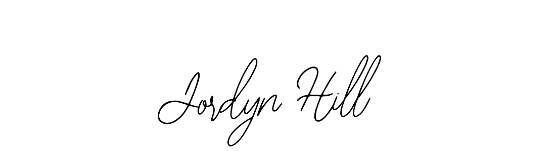 Use a signature maker to create a handwritten signature online. With this signature software, you can design (Bearetta-2O07w) your own signature for name Jordyn Hill. Jordyn Hill signature style 12 images and pictures png