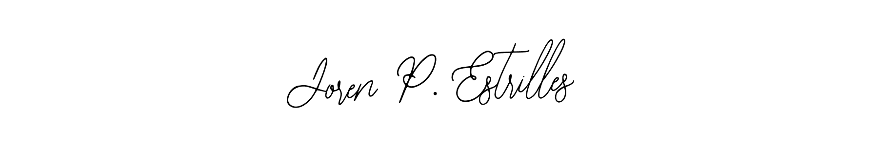 Design your own signature with our free online signature maker. With this signature software, you can create a handwritten (Bearetta-2O07w) signature for name Joren P. Estrilles. Joren P. Estrilles signature style 12 images and pictures png