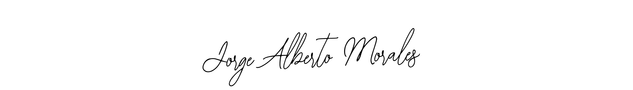 Bearetta-2O07w is a professional signature style that is perfect for those who want to add a touch of class to their signature. It is also a great choice for those who want to make their signature more unique. Get Jorge Alberto Morales name to fancy signature for free. Jorge Alberto Morales signature style 12 images and pictures png