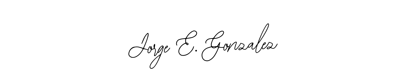 Jorge E. Gonzalez stylish signature style. Best Handwritten Sign (Bearetta-2O07w) for my name. Handwritten Signature Collection Ideas for my name Jorge E. Gonzalez. Jorge E. Gonzalez signature style 12 images and pictures png