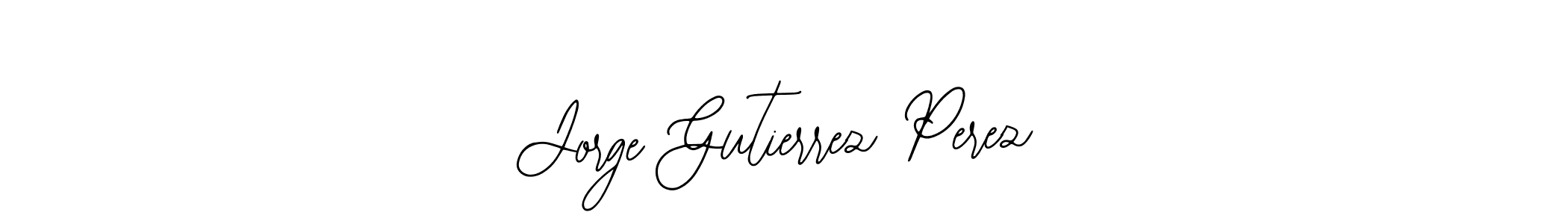 if you are searching for the best signature style for your name Jorge Gutierrez Perez. so please give up your signature search. here we have designed multiple signature styles  using Bearetta-2O07w. Jorge Gutierrez Perez signature style 12 images and pictures png