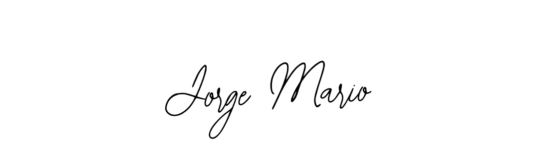 How to make Jorge Mario name signature. Use Bearetta-2O07w style for creating short signs online. This is the latest handwritten sign. Jorge Mario signature style 12 images and pictures png