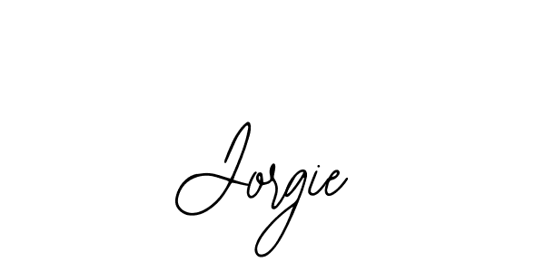 Use a signature maker to create a handwritten signature online. With this signature software, you can design (Bearetta-2O07w) your own signature for name Jorgie. Jorgie signature style 12 images and pictures png