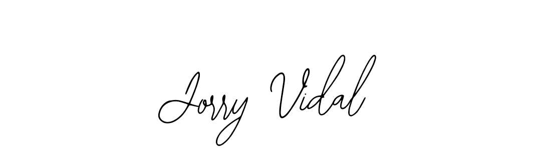 if you are searching for the best signature style for your name Jorry Vidal. so please give up your signature search. here we have designed multiple signature styles  using Bearetta-2O07w. Jorry Vidal signature style 12 images and pictures png