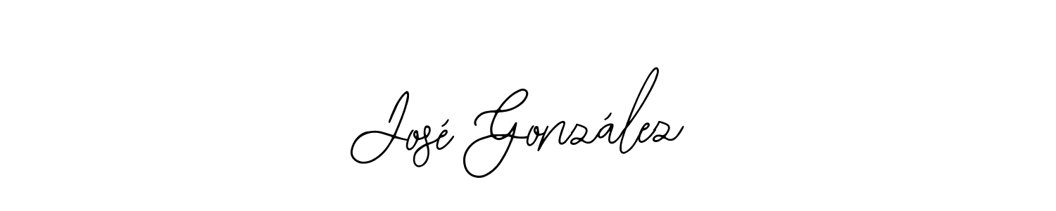You should practise on your own different ways (Bearetta-2O07w) to write your name (José González) in signature. don't let someone else do it for you. José González signature style 12 images and pictures png