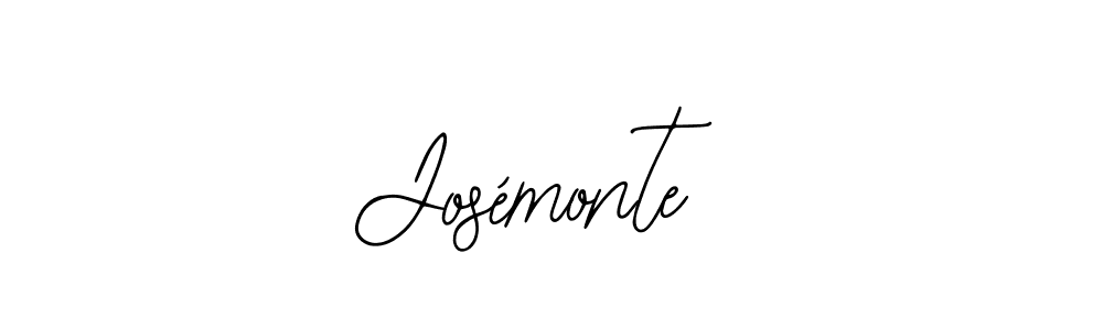 You should practise on your own different ways (Bearetta-2O07w) to write your name (Josémonte) in signature. don't let someone else do it for you. Josémonte signature style 12 images and pictures png