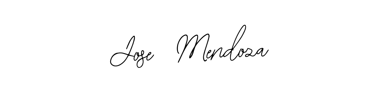 How to make Jose  Mendoza name signature. Use Bearetta-2O07w style for creating short signs online. This is the latest handwritten sign. Jose  Mendoza signature style 12 images and pictures png