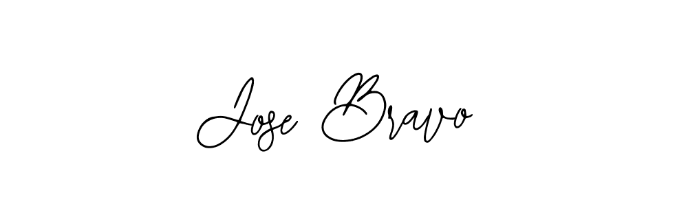 Use a signature maker to create a handwritten signature online. With this signature software, you can design (Bearetta-2O07w) your own signature for name Jose Bravo. Jose Bravo signature style 12 images and pictures png