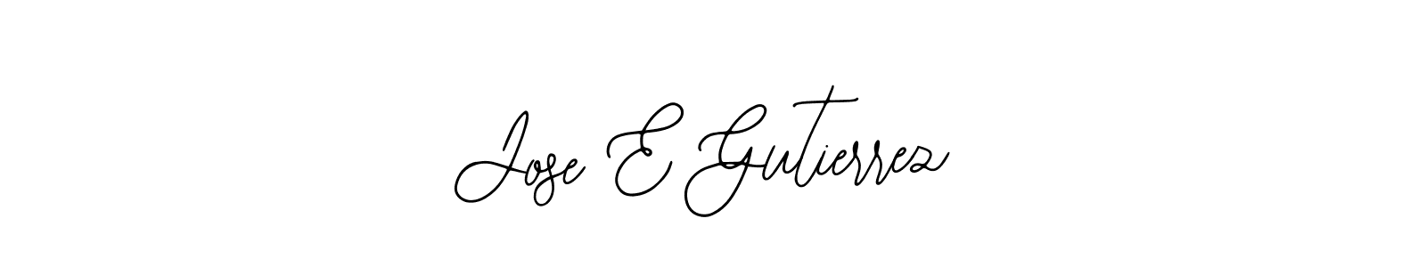 Make a beautiful signature design for name Jose E Gutierrez. With this signature (Bearetta-2O07w) style, you can create a handwritten signature for free. Jose E Gutierrez signature style 12 images and pictures png