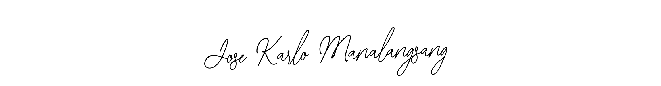 How to make Jose Karlo Manalangsang signature? Bearetta-2O07w is a professional autograph style. Create handwritten signature for Jose Karlo Manalangsang name. Jose Karlo Manalangsang signature style 12 images and pictures png