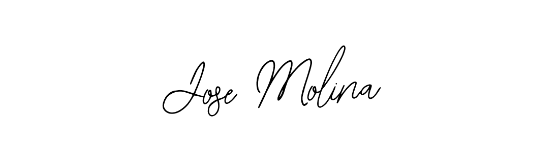 You should practise on your own different ways (Bearetta-2O07w) to write your name (Jose Molina) in signature. don't let someone else do it for you. Jose Molina signature style 12 images and pictures png