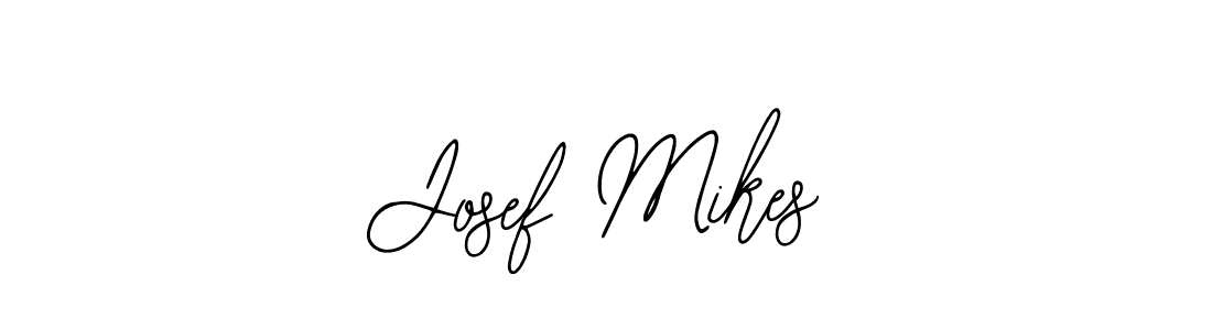 How to make Josef Mikes name signature. Use Bearetta-2O07w style for creating short signs online. This is the latest handwritten sign. Josef Mikes signature style 12 images and pictures png