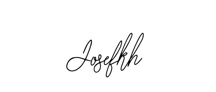 You should practise on your own different ways (Bearetta-2O07w) to write your name (Josefkh) in signature. don't let someone else do it for you. Josefkh signature style 12 images and pictures png