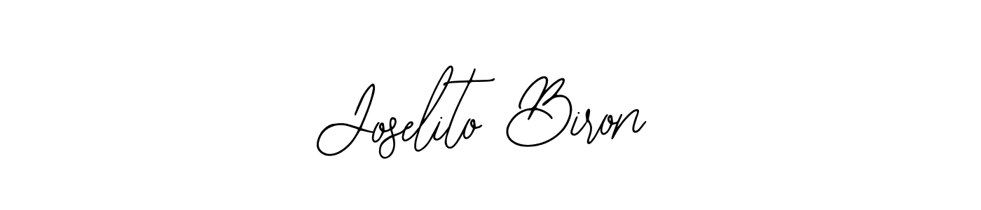 Bearetta-2O07w is a professional signature style that is perfect for those who want to add a touch of class to their signature. It is also a great choice for those who want to make their signature more unique. Get Joselito Biron name to fancy signature for free. Joselito Biron signature style 12 images and pictures png