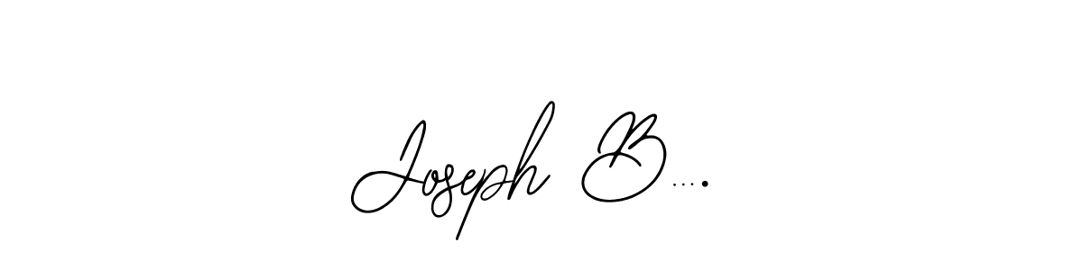 Design your own signature with our free online signature maker. With this signature software, you can create a handwritten (Bearetta-2O07w) signature for name Joseph B….. Joseph B…. signature style 12 images and pictures png