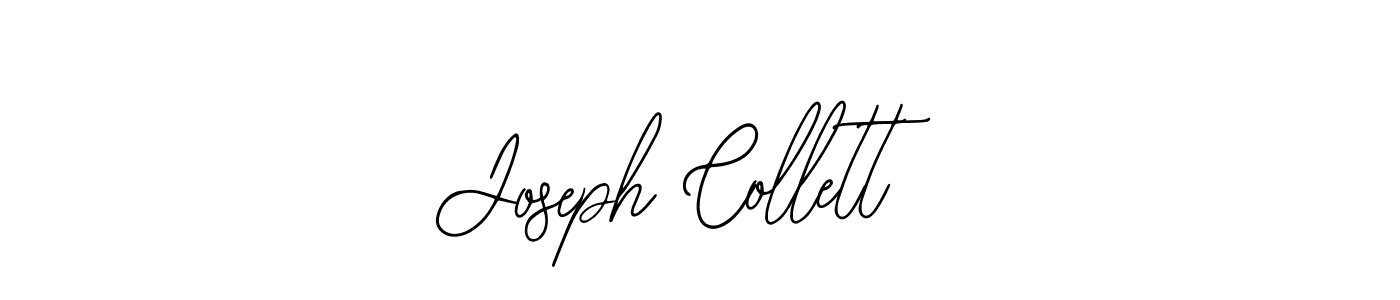 How to make Joseph Collett name signature. Use Bearetta-2O07w style for creating short signs online. This is the latest handwritten sign. Joseph Collett signature style 12 images and pictures png