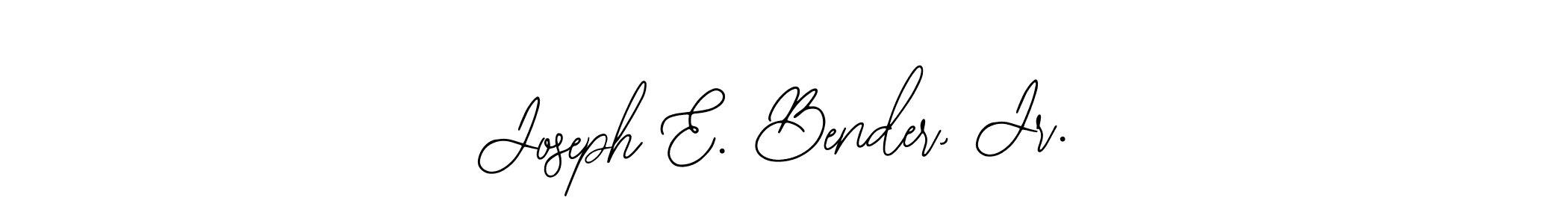 if you are searching for the best signature style for your name Joseph E. Bender, Jr.. so please give up your signature search. here we have designed multiple signature styles  using Bearetta-2O07w. Joseph E. Bender, Jr. signature style 12 images and pictures png