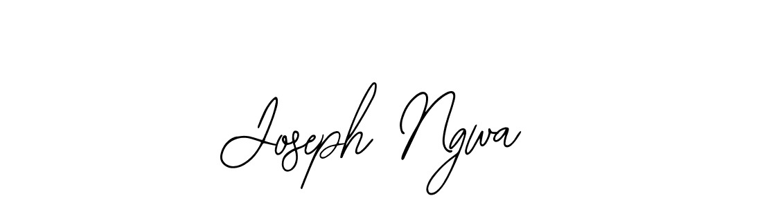 How to make Joseph Ngwa name signature. Use Bearetta-2O07w style for creating short signs online. This is the latest handwritten sign. Joseph Ngwa signature style 12 images and pictures png