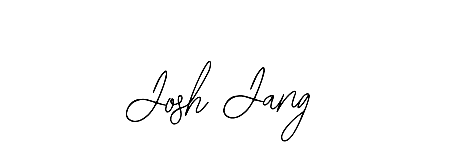 Use a signature maker to create a handwritten signature online. With this signature software, you can design (Bearetta-2O07w) your own signature for name Josh Jang. Josh Jang signature style 12 images and pictures png