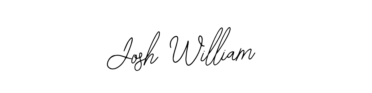 Design your own signature with our free online signature maker. With this signature software, you can create a handwritten (Bearetta-2O07w) signature for name Josh William. Josh William signature style 12 images and pictures png