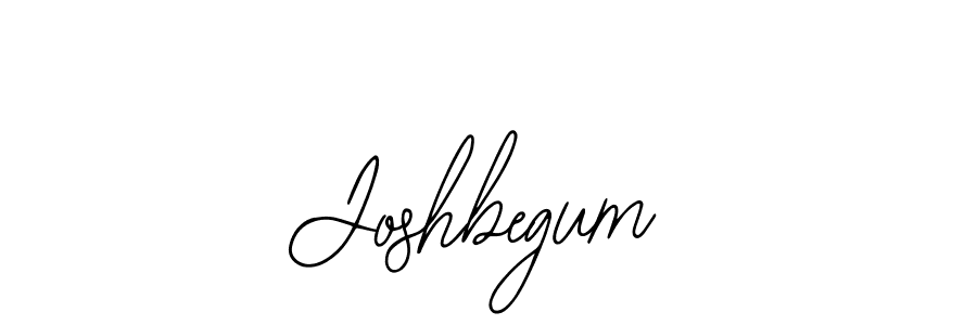 Use a signature maker to create a handwritten signature online. With this signature software, you can design (Bearetta-2O07w) your own signature for name Joshbegum. Joshbegum signature style 12 images and pictures png