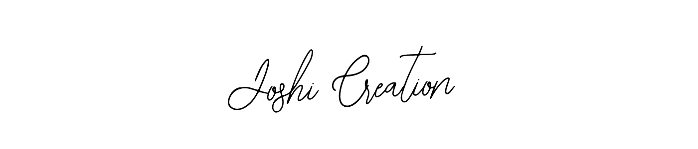 Design your own signature with our free online signature maker. With this signature software, you can create a handwritten (Bearetta-2O07w) signature for name Joshi Creation. Joshi Creation signature style 12 images and pictures png